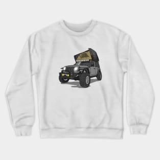 Jeep Wrangler Camp Time - Jeep Grey Crewneck Sweatshirt